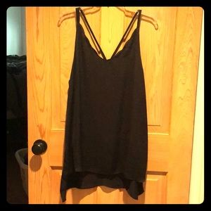 Strappy black top